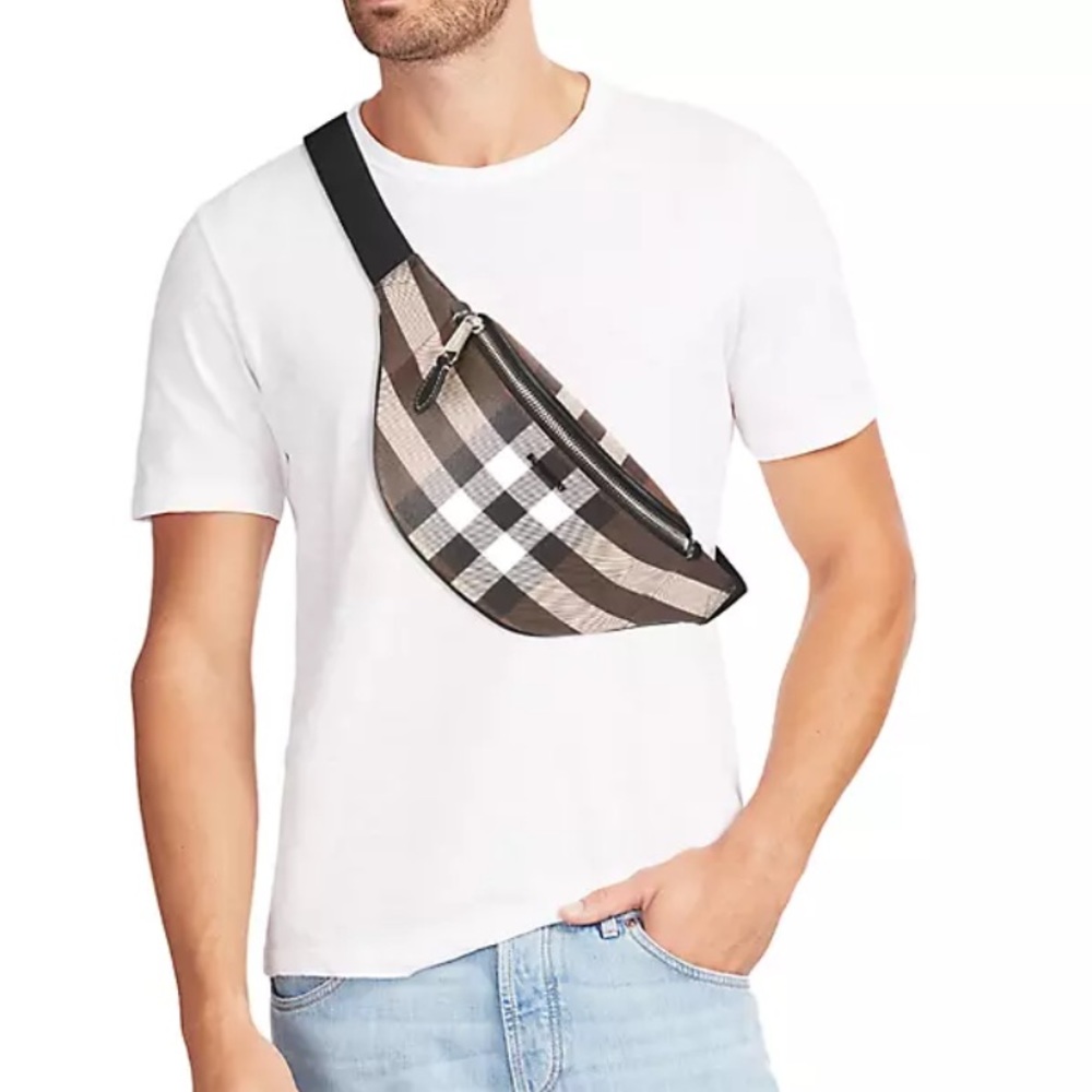 BURBERRY Cason Belt Bag Colour: Dark Birch Brown new